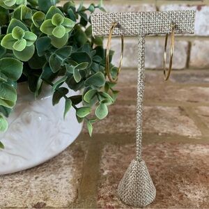 Sterling Silver | 925 | Elegant Gold Hoop Earrings